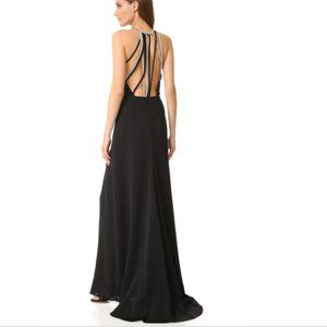 Halston open-back gown ~ black-tie perfect